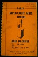DoAll-DoAll Mdl. HS, HSV, LSV, & SFP Parts Manual Bandsaw-HS-HSV-LSV-SFP-01